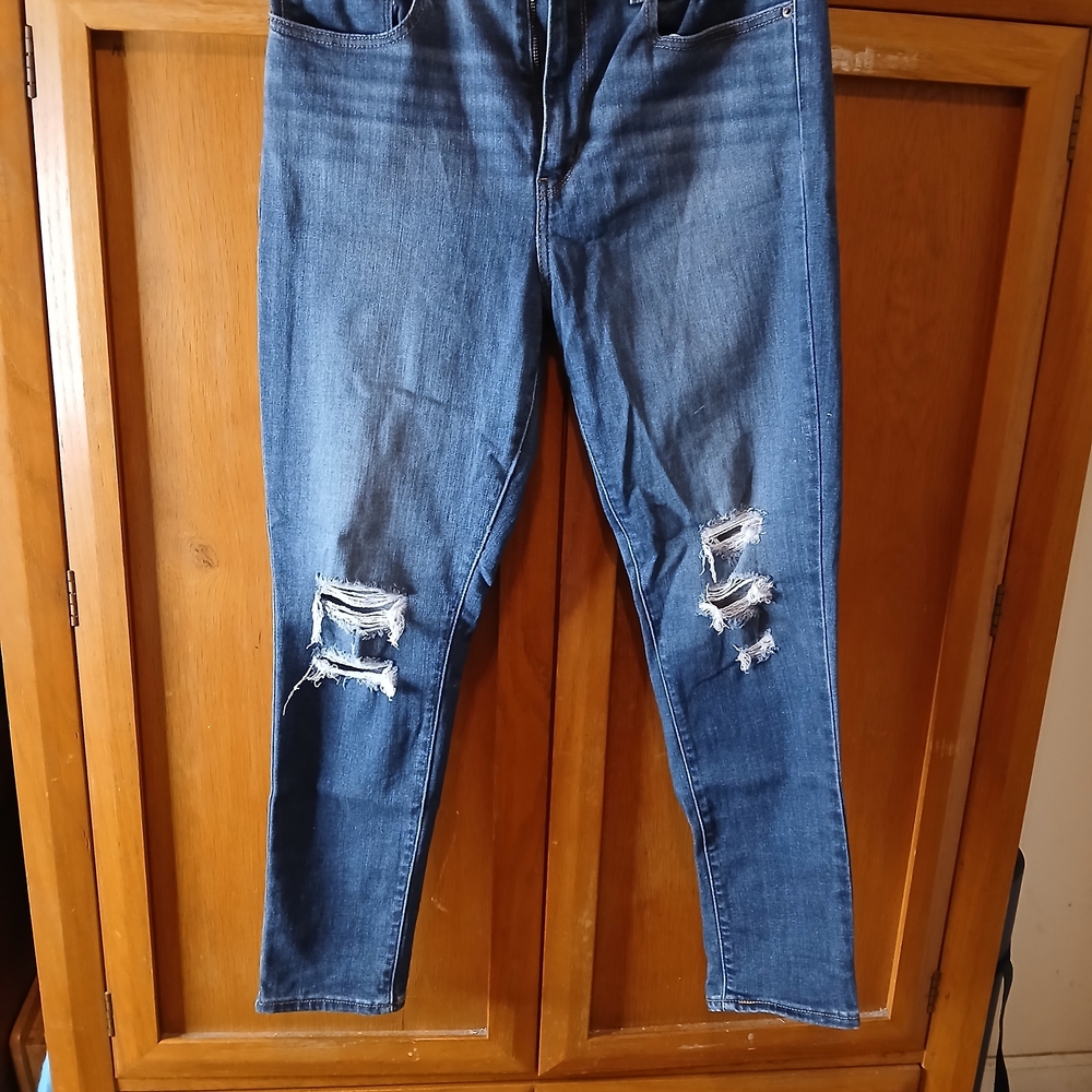 Levi's Distressed Blue Ripped Skinny Jeans